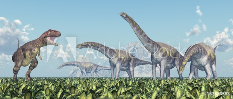 Bild på Mapusaurus und Argentinosaurus